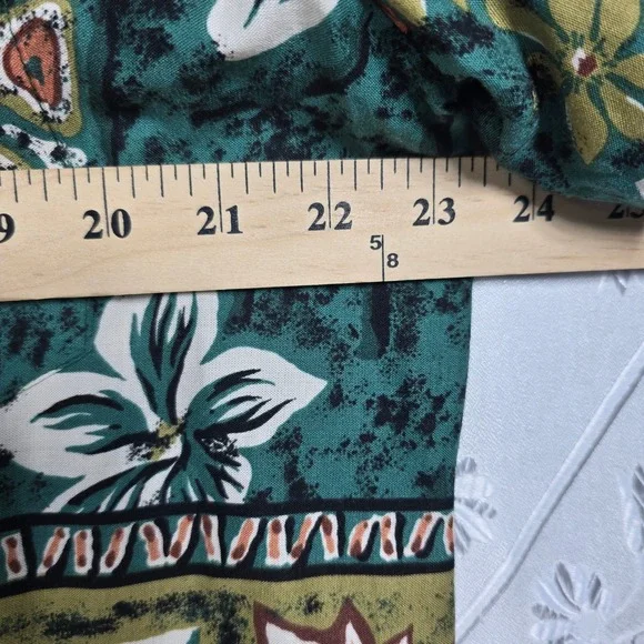 VTG Hilo Hattie Hawaii Midi Dress Matching Hawaiian Shirt Set Woman Medium/Large - Picture 8 of 13
